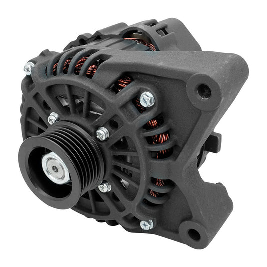Proflow PFEPM3906BK Power Spark Alternator For Ford Falcon AU-BA XR6 6cyl 1999-2005 110 Amp 6-Groove Pulley Black Wrinkle