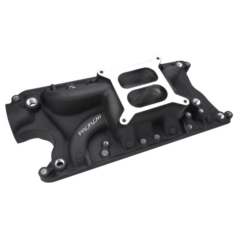 Proflow PFEM2121-BK Intake Manifold AirDual Aluminium Black Square bore SB For Ford 289 302