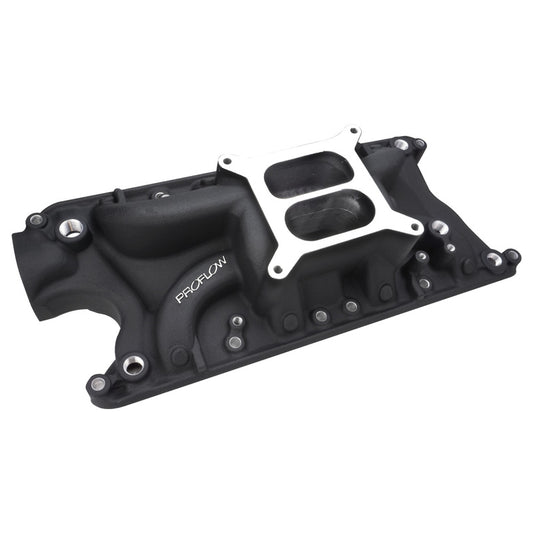 Proflow PFEM2121-BK Intake Manifold AirDual Aluminium Black Square bore SB For Ford 289 302