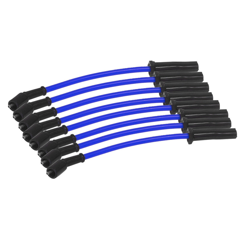 Proflow PFEIGLS88LSBL Spark Plug Pro Lead Wires 8.8mm Spiral Core Blue Black Boots LS For Holden Commodore Chev