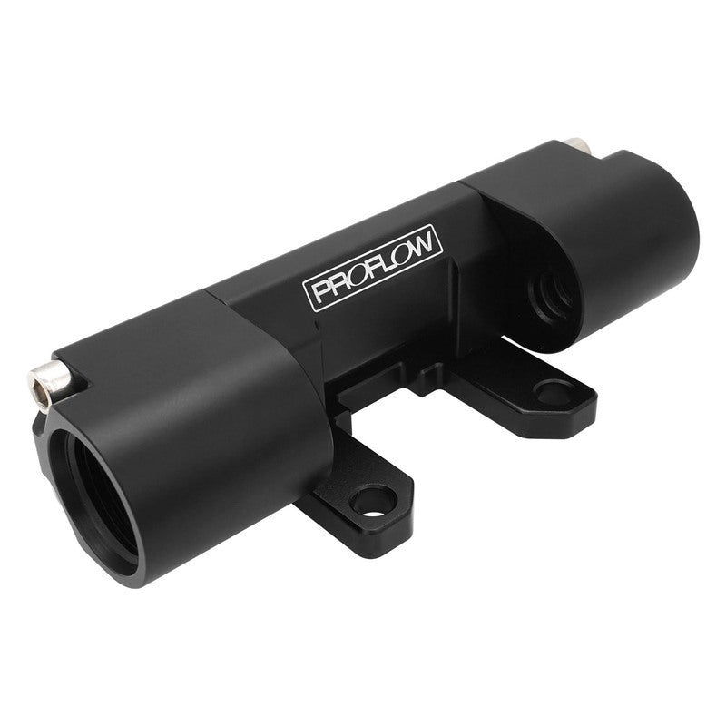 Proflow PFEFS650-10 E85 Flex Fuel Sensor Adapter Dual Channel -10AN ORB Billet Aluminium Black