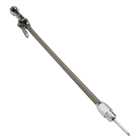 Proflow PFE-R5109 Engine Oil Dip Stick Stainless Steel Flexible For Ford 289-351 302-351C 390-428 429-460 with Aftermarket Pan 5/8"-18 With Screw-In Each