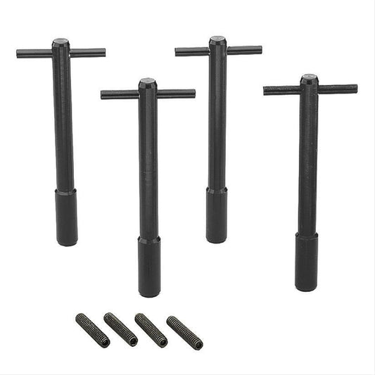 Proflow PFE-R6019 Aluminium Black anodised T-Bar Valve Cover Nuts 1/4 in.-20 x 1-1/4 in. (4-5/8 in. Long)