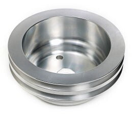 Proflow PFEP8857P Pulley V-Belt Crankshaft SB Chev Long Water Pump 2-Groove Polished Aluminium