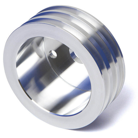 Proflow PFEP8849 Pulley V-Belt Crankshaft BB Chev Short Water Pump 3-Groove Polished Aluminium