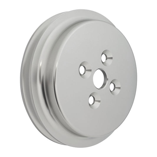 Proflow PFEP8821 Billet Pulley V-Belt Water Pump For SB Ford 289/302/351 Short Suits FMS-M-8501-E351S Pump 1-Groove Clear Anodised