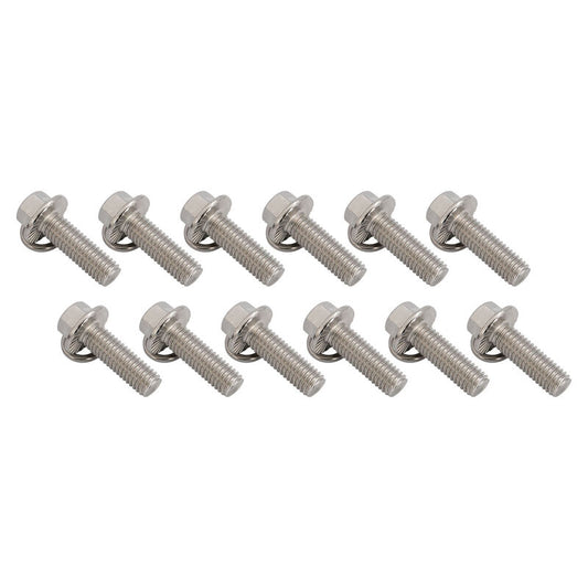Proflow PFEEHBLSST Header Bolts Hex Head M8 x 1.25 mm x 25mm Length Stainless Steel For Chev/Holden LS Engine Set of 12