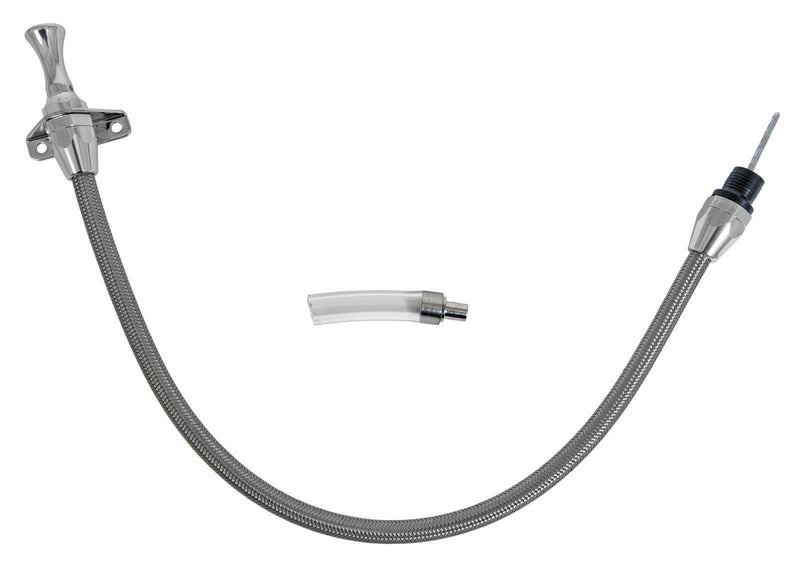 Proflow PFE-R5006 Transmission Dipstick Braided Stainless Steel Natural Bellhousing Mount 700R4 4L60E Each