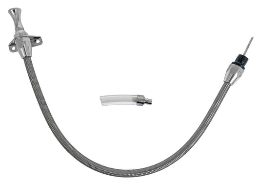 Proflow PFE-R5006 Transmission Dipstick Braided Stainless Steel Natural Bellhousing Mount 700R4 4L60E Each