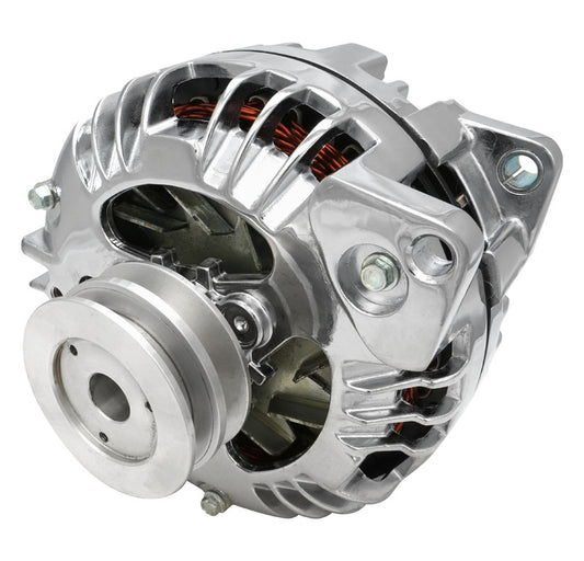 Proflow PFEPM17509 Alternator Power Spark External Regulator 100 Amp Chrome Plated For Chrysler For Dodge For Plymouth Aluminium 2-groove pulley Each