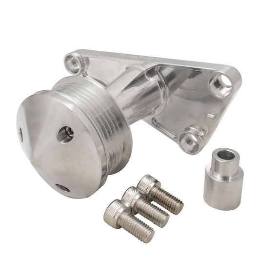 Proflow PFEPSB-100LS Power Steering Delete Idler Bracket Kit For Holden Commodore LS VT-VZ VE-VF Billet Aluminium Polished