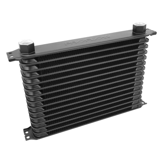 Proflow PFEOC290 Oil Cooler Ultra Pro Aluminium Black 19-Row 340mm x 270mm x 50mm Female AN10 lnlet/Outlet
