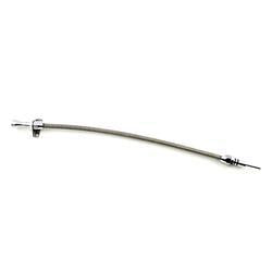 Proflow PFE-R5101 Transmission Dipstick Braided Stainless Steel Polished Handle Firewall Mounting For Ford C-6 Each 29 in. Long
