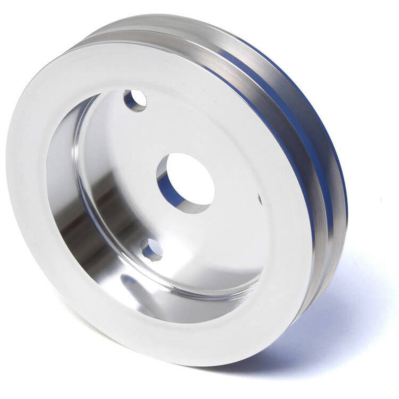 Proflow PFEP8853P Pulley V-Belt Crankshaft SB Chev Short Water Pump 2-Groove Polished Aluminium