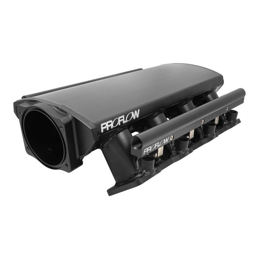 Proflow PFEM67122 SuperMax EFI Intake Manifold Kit Low Profile For Holden Commodore LS1/LS2 Fabricated Black w/Fuel Rails 102mm Bore