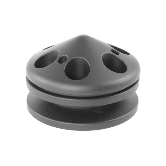 Proflow PFEP8866BK Pulley V-Belt Alternator Billet Aluminium Black Anodised Single Groove with Cover 71mm x 17mm Bore Black Anodised