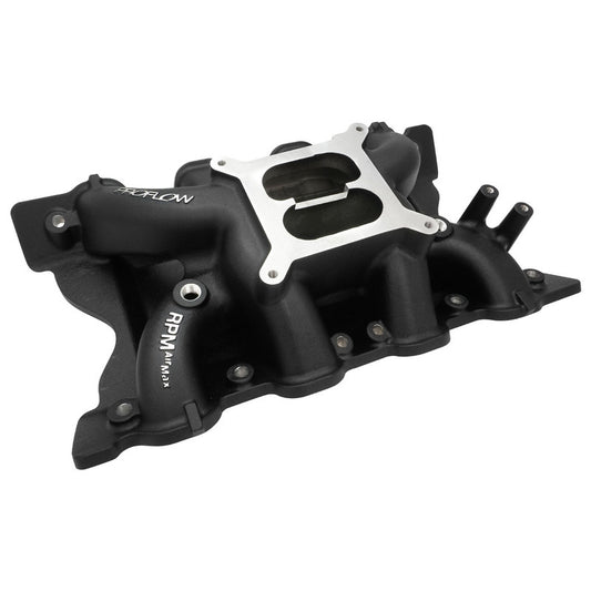 Proflow PFEM7564-BK Intake Manifold AirMax Black Coated Ford 302 351 Cleveland Dual Plane Aluminium Square Bore Each