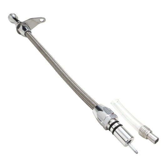 Proflow PFE-R5004 Transmission Dipstick Braided Stainless Steel Bellhousing Mount GM TH350 Each