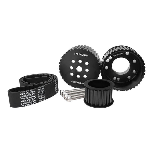 Proflow PFEGK80254BK Gilmer Belt Drive Kit For SB Ford 289/302/351 Windsor Billet Aluminium Black Anodised