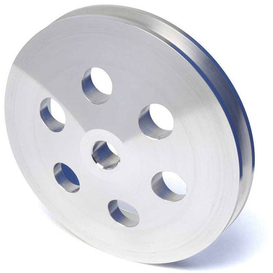 Proflow PFEP8848P Pulley Power Steering Early GM Single Groove 5.800in Diameter Suit 5/8 Keyed Shaft Polished Aluminium