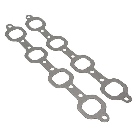Proflow PFEEHPFD1-G Header Extractor Gasket For Ford V8 289-302-351W 3'' Bolt Spacing Stainless with Graphite Overlay 1.629'' x 1.449'' Port Pair