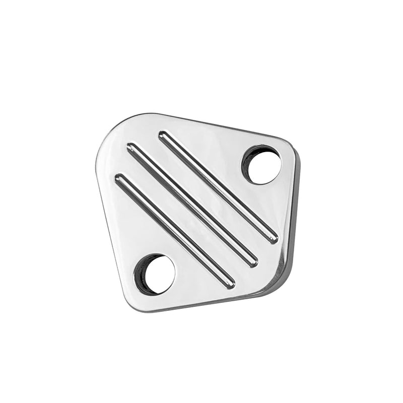 Proflow PFEFB-6258P Fuel Pump Block-Off Plate Aluminium Polished BB Chev For Chrysler For Dodge For Plymouth For Ford Each