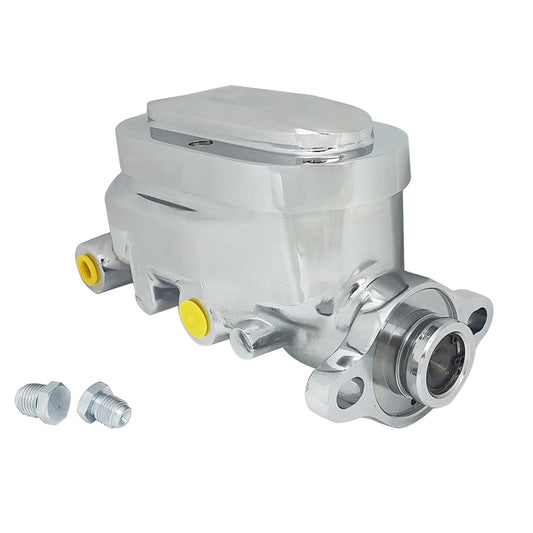 Proflow PFEMC2912A Master Cylinder Universal GM Raised Top Aluminium Polished 1.125 in. Bore Dual Bowl Ports Both side Each