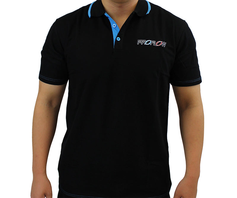 Proflow PFE-POLO-XXXXL CORPERATE POLO BLACK/BLUE XXXXL