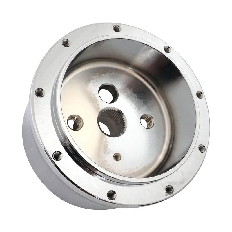 Proflow PFESTW-ADAP Universal Chrome Billet Steering Wheel Adaptor Boss Kit 9 hole Suits 1967-94 GM Based Column Each