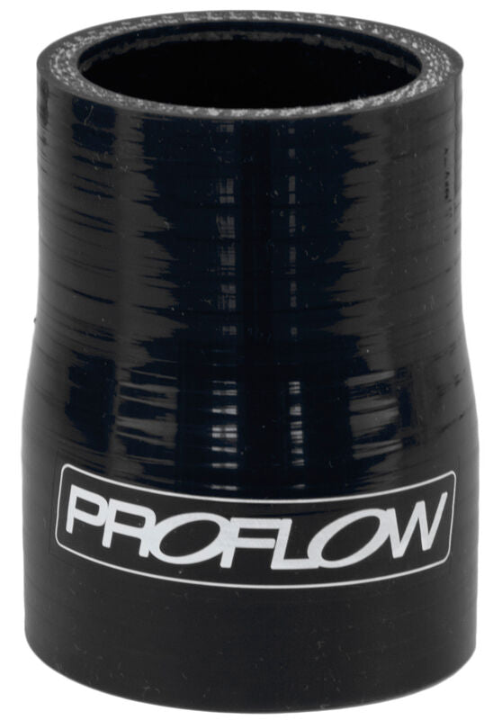 Proflow PFES201-150-250B Hose Tubing Air intake Silicone Reducer 1.50in. - 2.50in. Straight Black