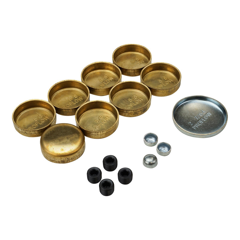 Proflow PFEWP-3818007 Freeze Welch plugs Brass For Chevrolet Small Block Kit