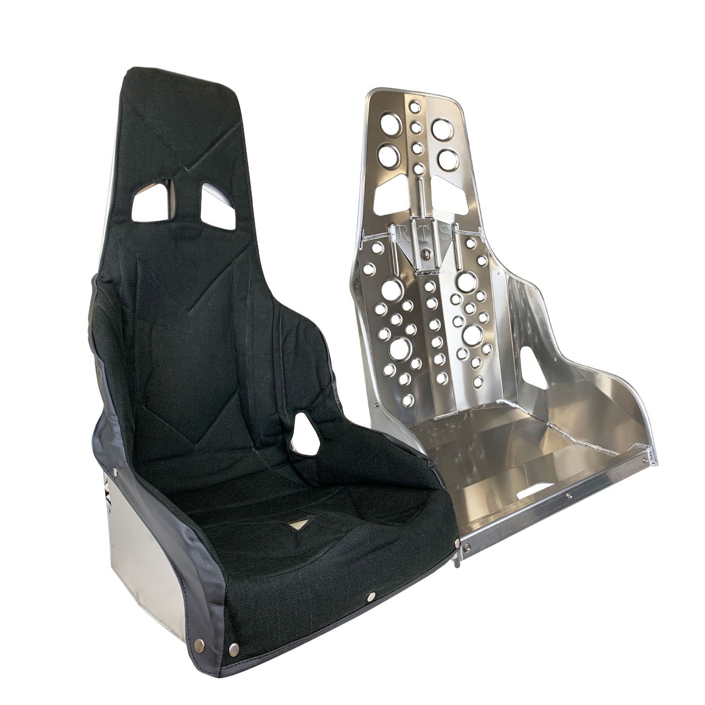 Proforce Safety PFS-A404 Proforce Seat Aluminium 38 series Lightweight with Cloth Cover Black Highback 20 Degree Layback 18 in. Hip Width Each