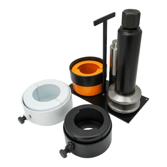 RTS RTS-6000 Bearing Puller Tool Crown Wheel And Pinion Bearing Removal Tool Includes 3 Dual Sided Clamshells Locking Collar Stand Arbor Universal Kit