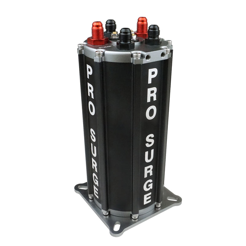 Proflow PFEST40008 Pro-Surge Tank Fuel Pump System Aluminium Black with Dual 340 LPH Fuel Pumps Electric 1.5L Capacity