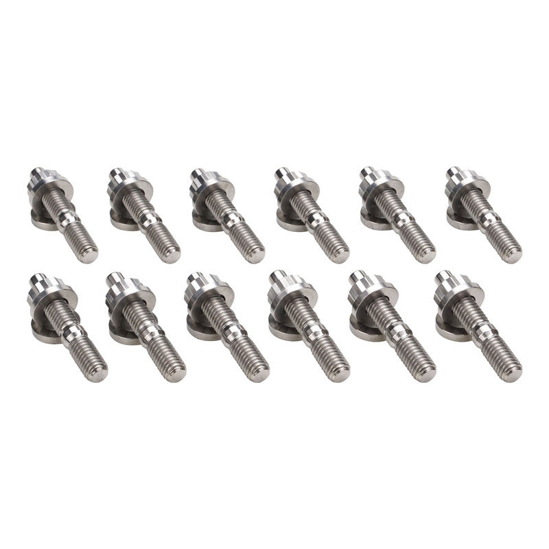 Proflow PFETI-EXSTUD-RB26 Exhaust Manifold Stud Kit Titanium For Nissan RB26 M8x1.25