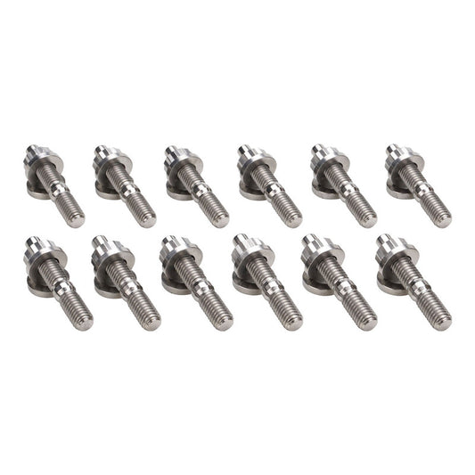 Proflow PFETI-EXSTUD-RB26 Exhaust Manifold Stud Kit Titanium For Nissan RB26 M8x1.25