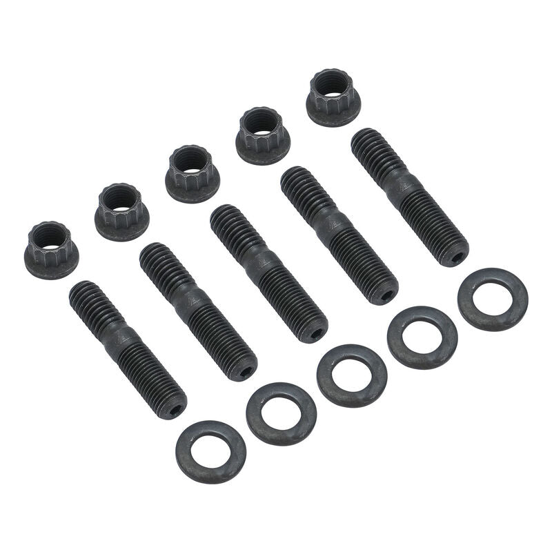 RTS RTS-250-3021 Pinion Support Stud Kit For Ford 8 & 9 In. 3/8-16 x 3/8-24 With Hardened Washers 12pt Flanged Nuts Set of 5 Kit