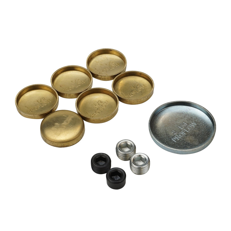 Proflow PFEWP-3818016 Freeze Welch plugs Brass For Ford 351C 351M 400 Kit