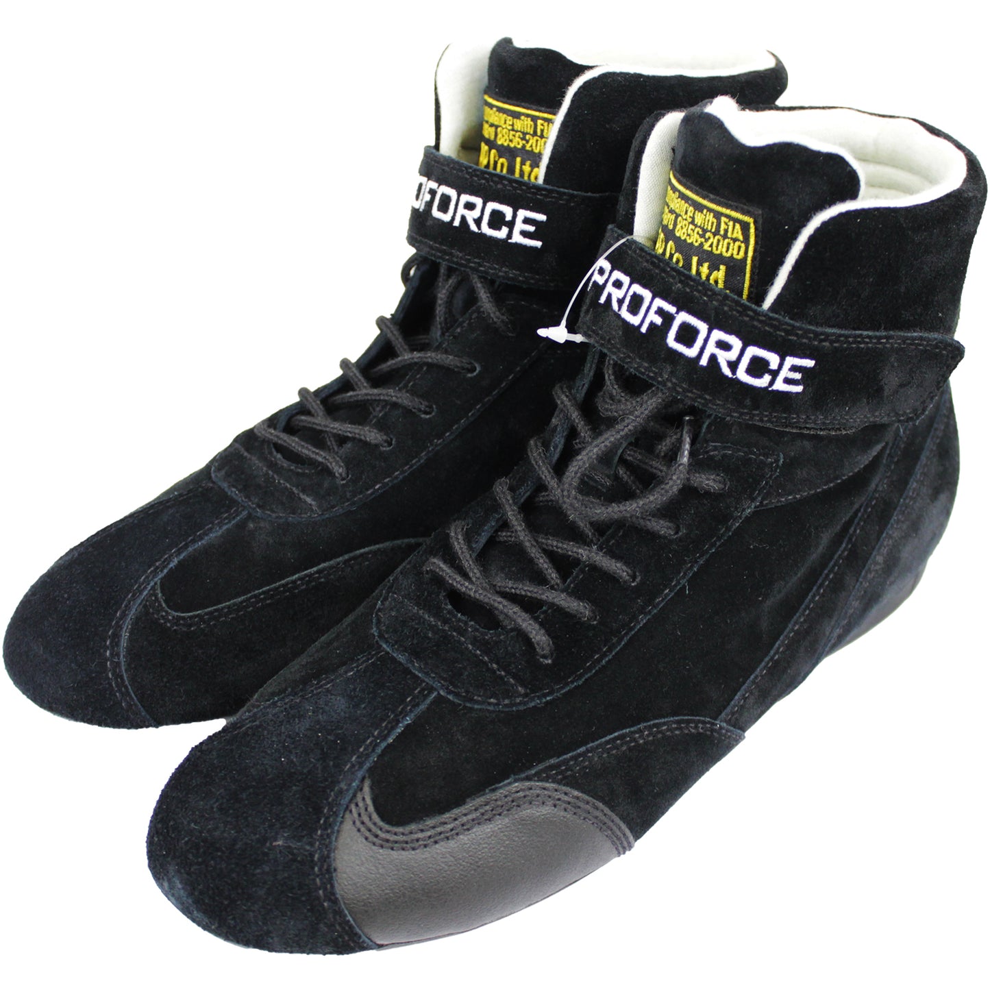 Proforce Safety PFS-0235F-8-BK Proforce Driving Shoes FIA High-top Nomex Suede Outer Black Men's Size 8 Pair