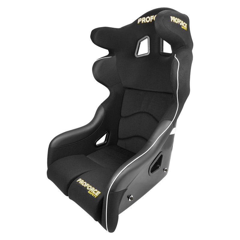 Proforce Safety PFS-RTS900 Proforce Racing Seat FIA Highback Bucket Competition Glass Fiber Reinforce Plastic Lightweight Black Velour Each