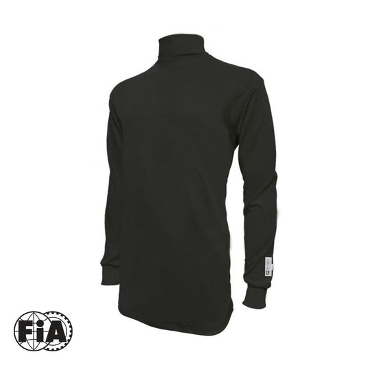 Proforce Safety PFS-4160-MBK Proforce Fire Retardant Underwear Shirt Full Length Nomex Black SFI 3.3/5 FIA 8856-2000 Men's Medium Each