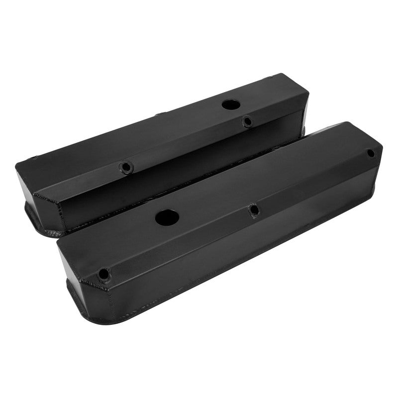 Proflow PFEVC-4406 Valve Covers Tall Fabricated Aluminum Black Powder Coated Small Block For Chrysler Pair
