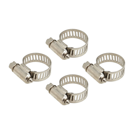 Proflow PFESC816W Hose Clamp Worm Drive Stainless 12mm Wide 16mm-25mm Range 4 Pack
