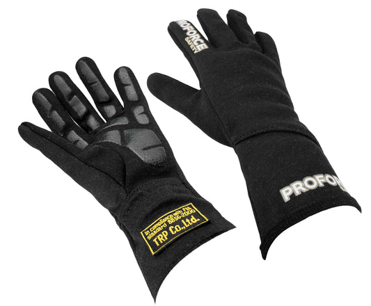 Proforce Safety PFS-4100-XL-BK Proforce Driving Gloves Pro 1 Racing Double Layer Nomex Black FIA X Large Pair