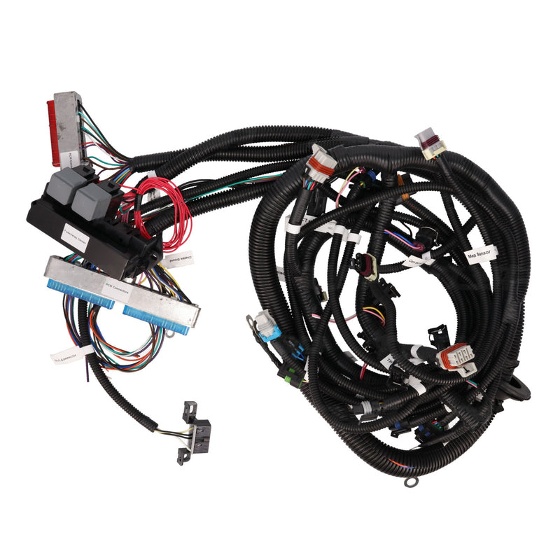 Proflow PFEWH1200 Wiring Harness LS T56 Manual Transmission Drive-By-Cable 3-pin MAF Sensor LS1 O2 Sensors EV1 Injectors Each