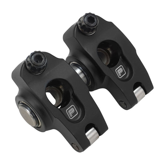 Proflow PFERRK-6000 SuperMax Pro 2024 Aluminium Series Rocker Arms Suit Holden V8 VN 5.0L Style Aftermarket Heads 1.65 Ratio 7/16'' Shaft Mount Black Set