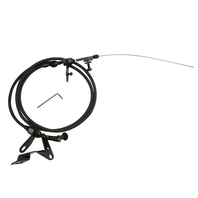 Proflow PFETCS6056-BK Automatic Transmission Black Braided Stainless Kickdown Kit Carburettor For Chrysler 727 Kit,