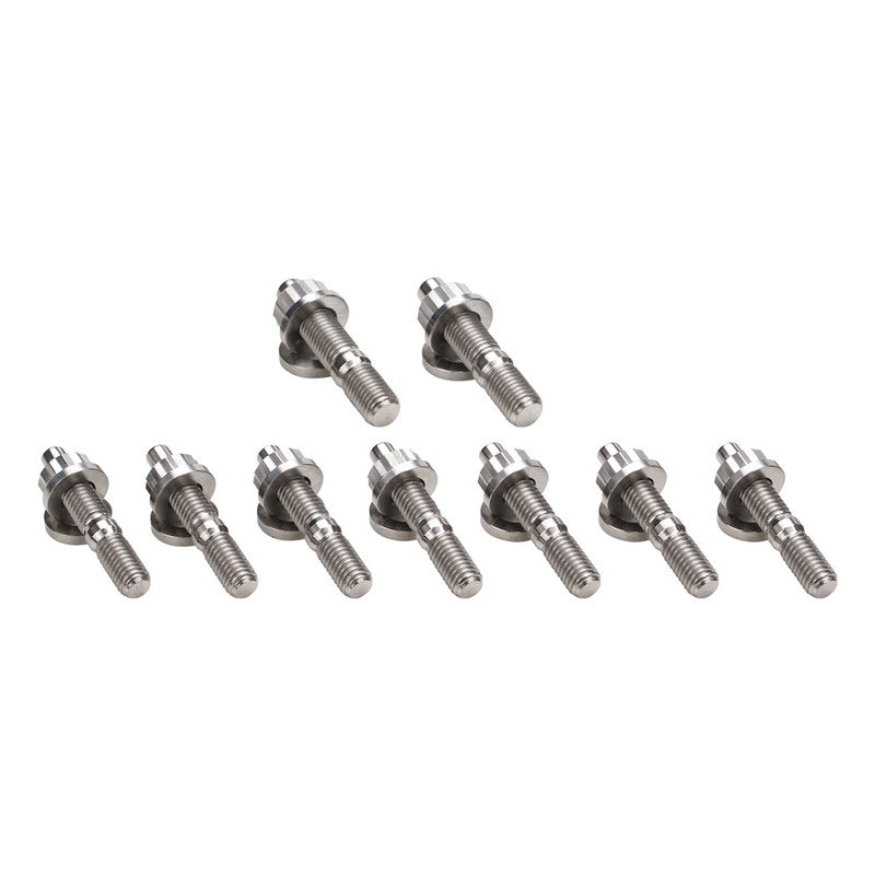 Proflow PFETI-EXSTUD-4G63 Exhaust Manifold Stud Kit Titanium For Mitsubishi 4G63 Evo 1-9 M10x1.25/M8x1.25