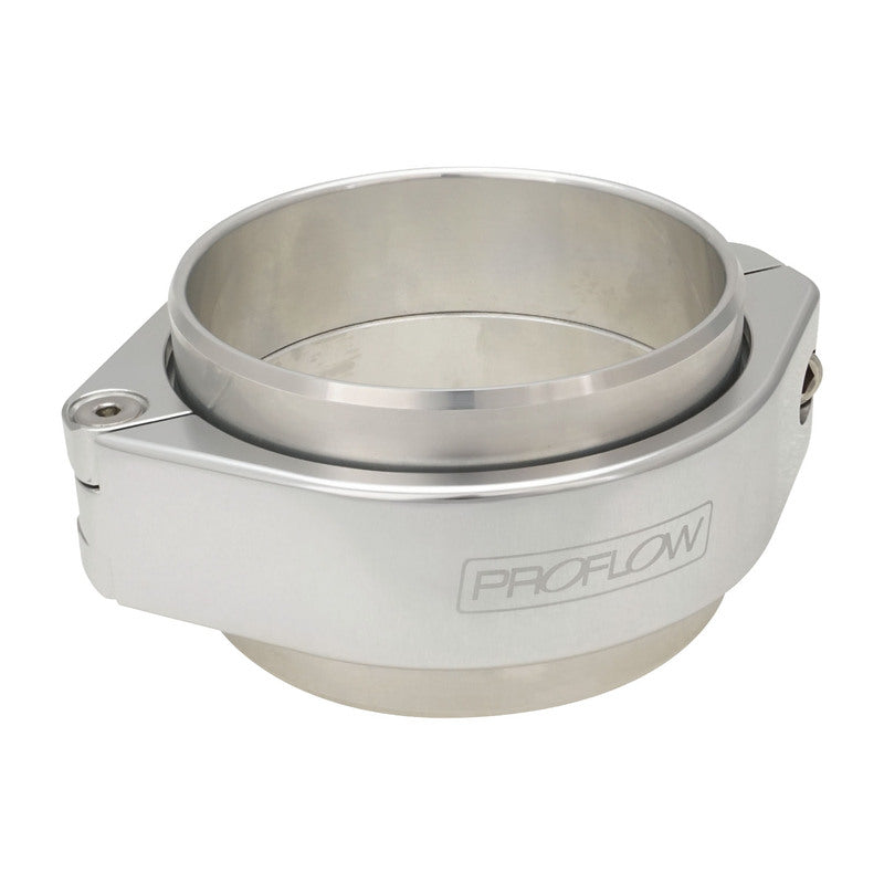 Proflow PFEWD400P Intercooler Boost Clamp Coupler 4.00'' Tubing Billet Aluminium Silver Anodised