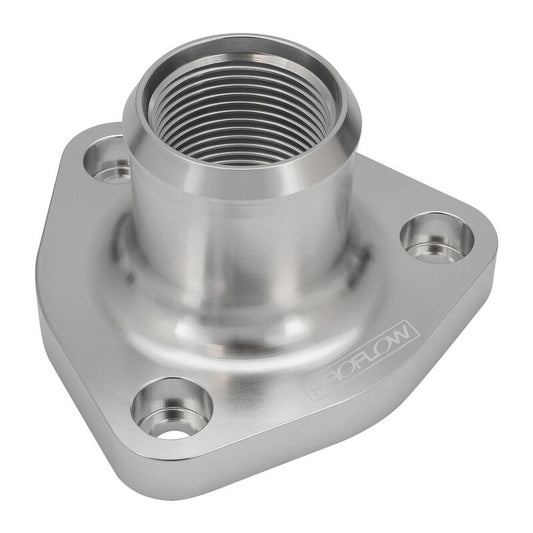 Proflow PFETH-817S Water Neck Billet Aluminium Thermostat Housing For Nissan & Holden RB30 RB25 Polished Silver
